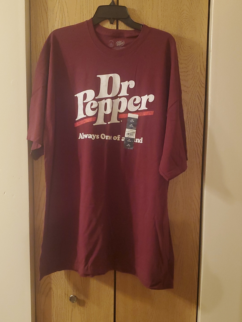 Dr Pepper Maroon Logo T-Shirt - Men's Casual Tee